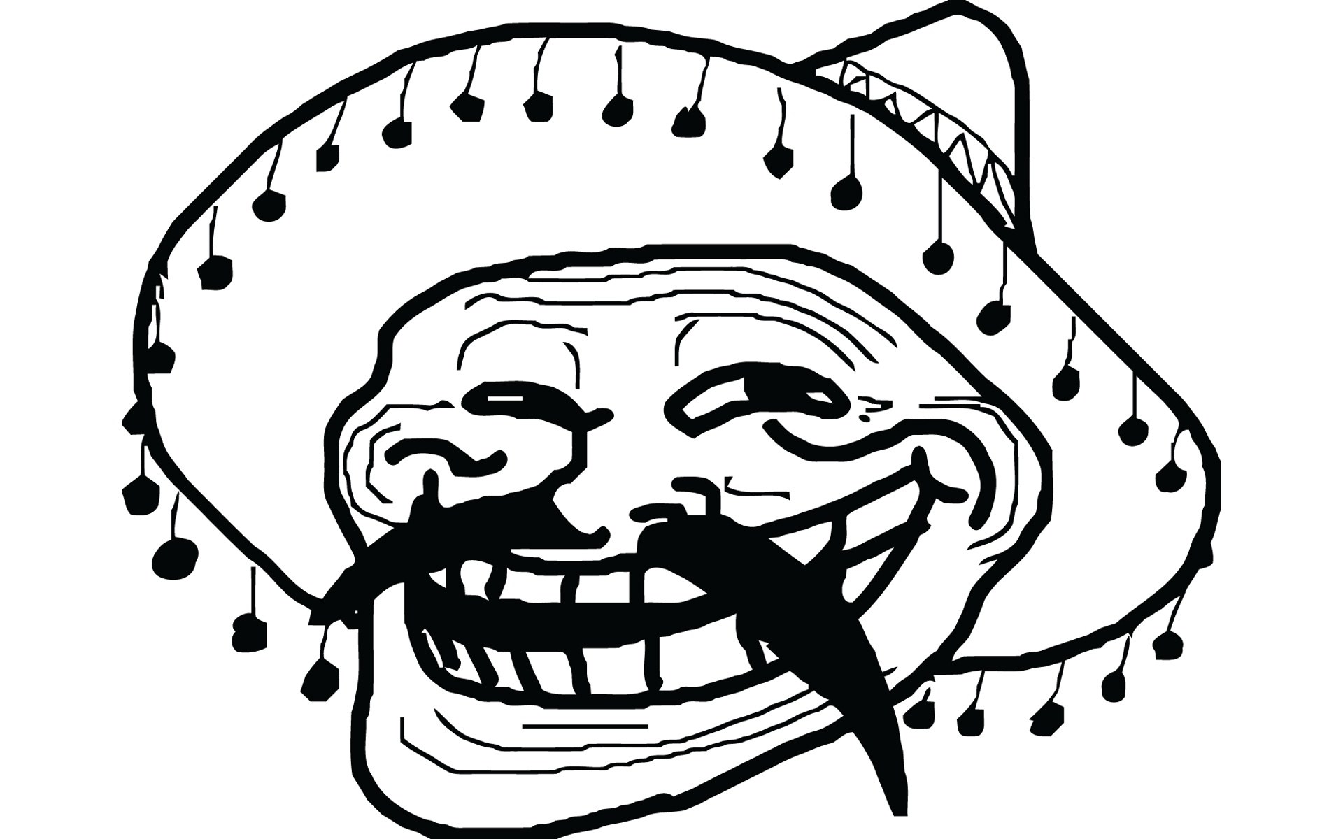 troll face with sombrero