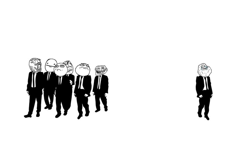 Troll Faces in Suits