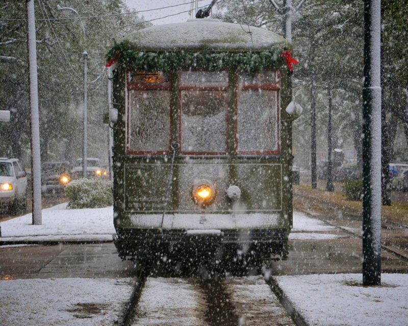 Trolley in Snow