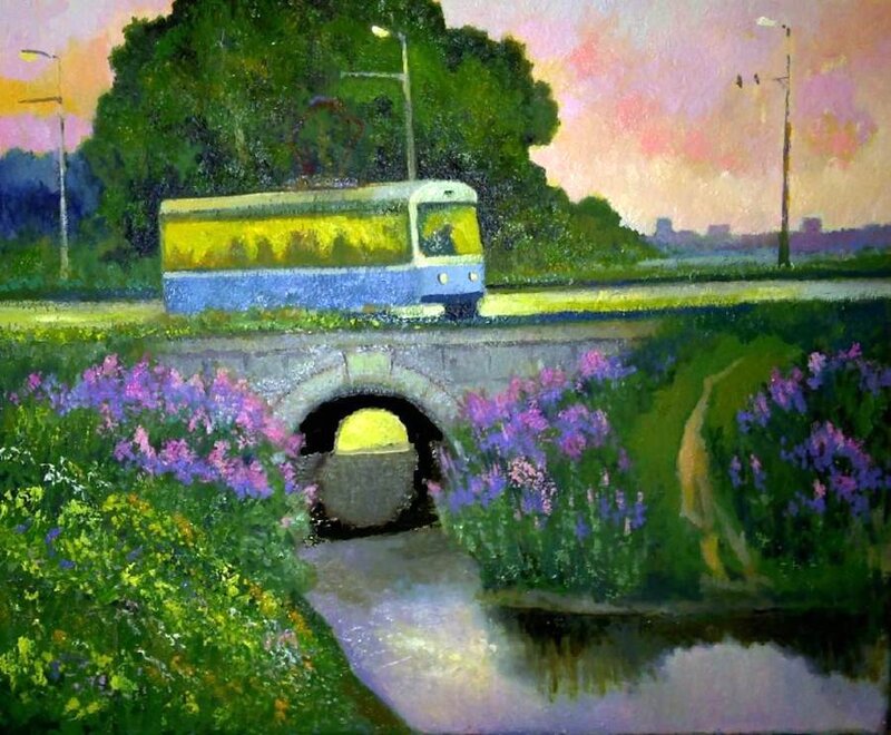 Trolley on a Bridge