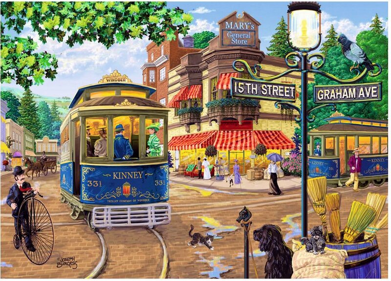 Trolley on a Street