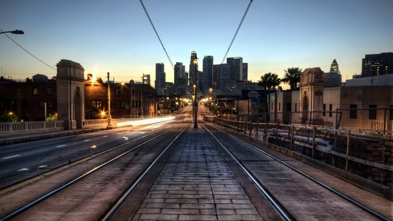 Trolley Tracks on Bridge