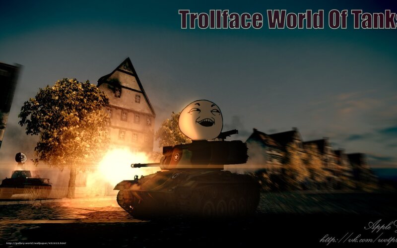 Trollface tank in combat