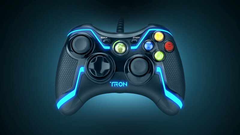 Tron-branded gaming controller