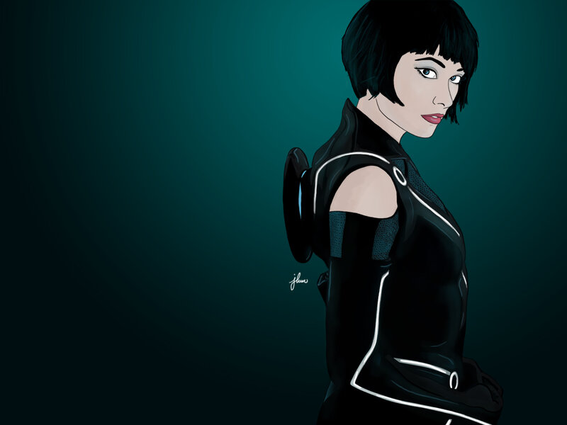 Tron character illustration