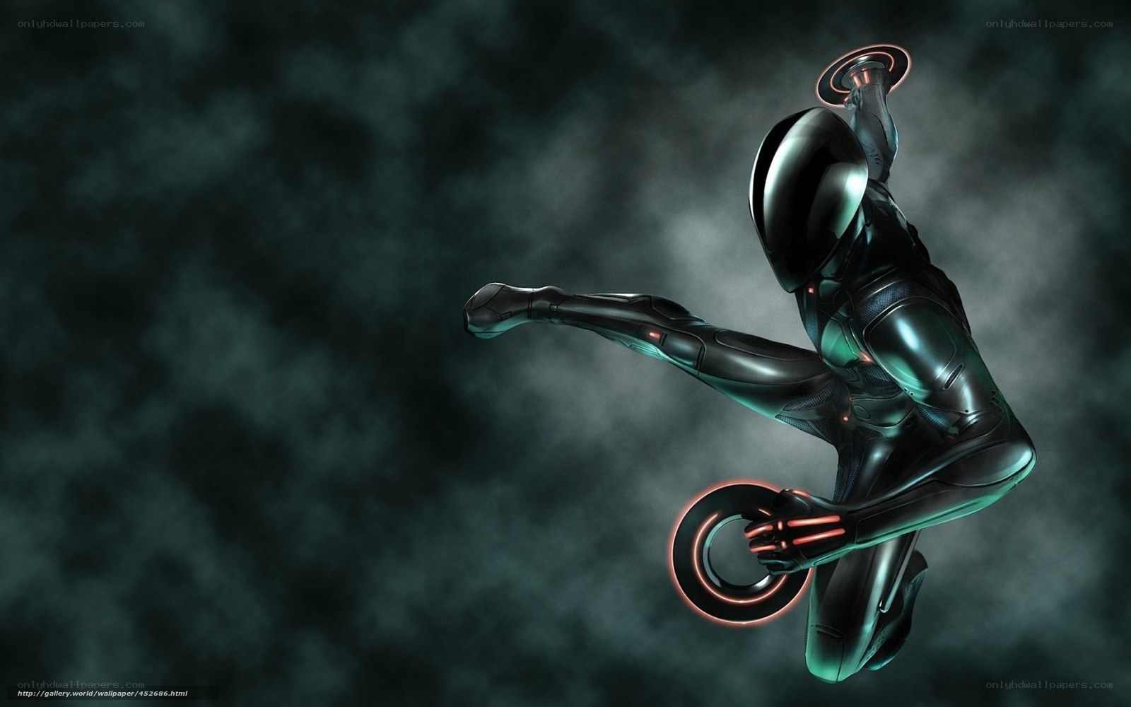 Tron character in action