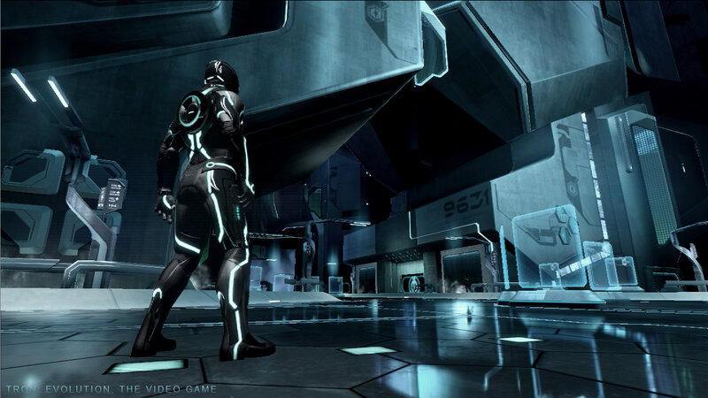 Tron Character in Suit — Black