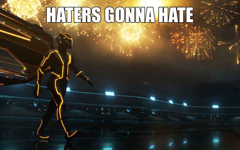 Tron character walking