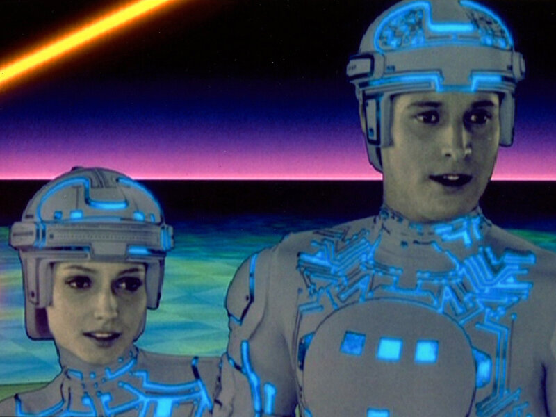 Tron characters in digital world
