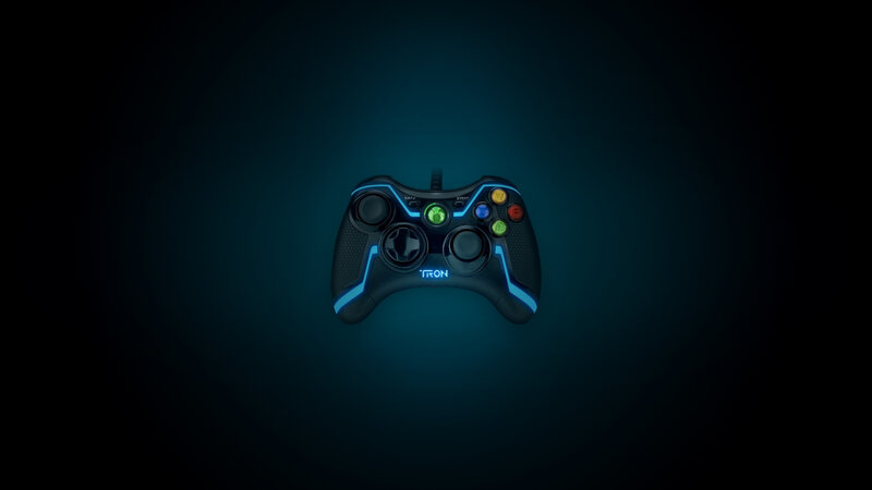 Tron controller on dark background