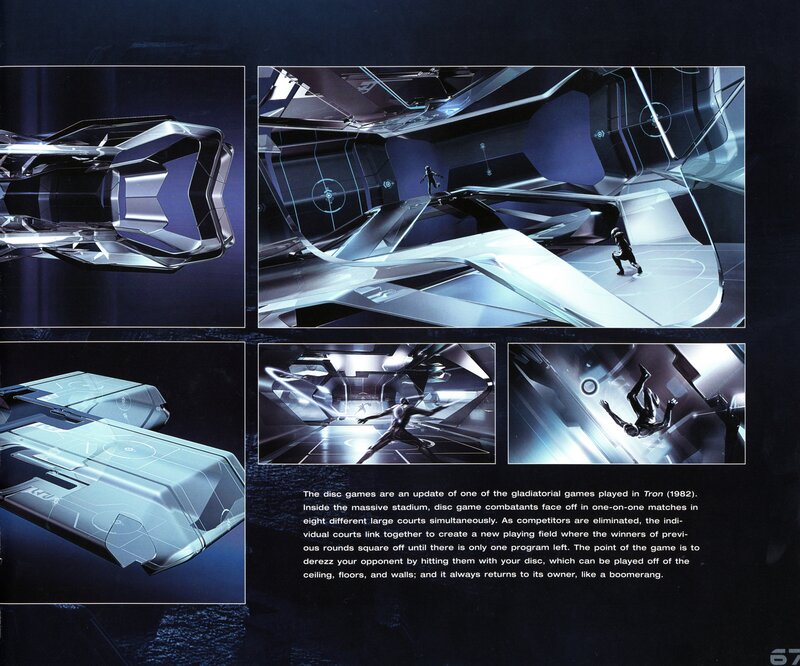 Tron disc game concept art