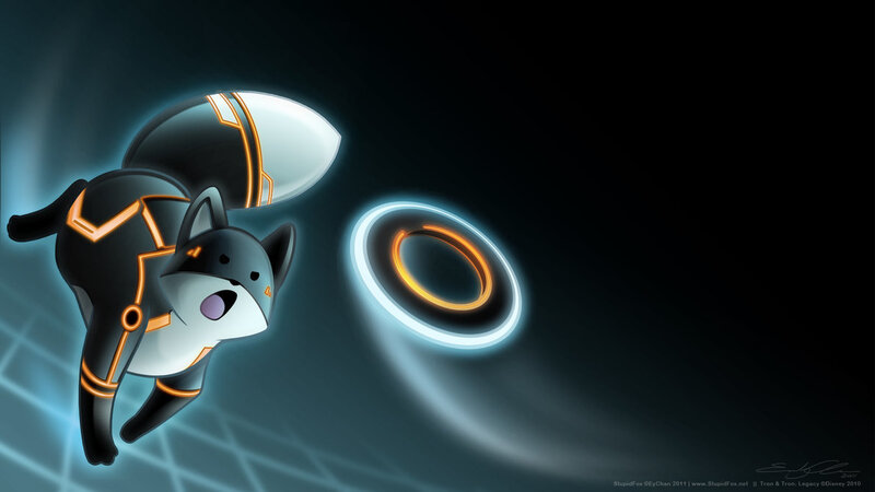 Tron dog character artwork
