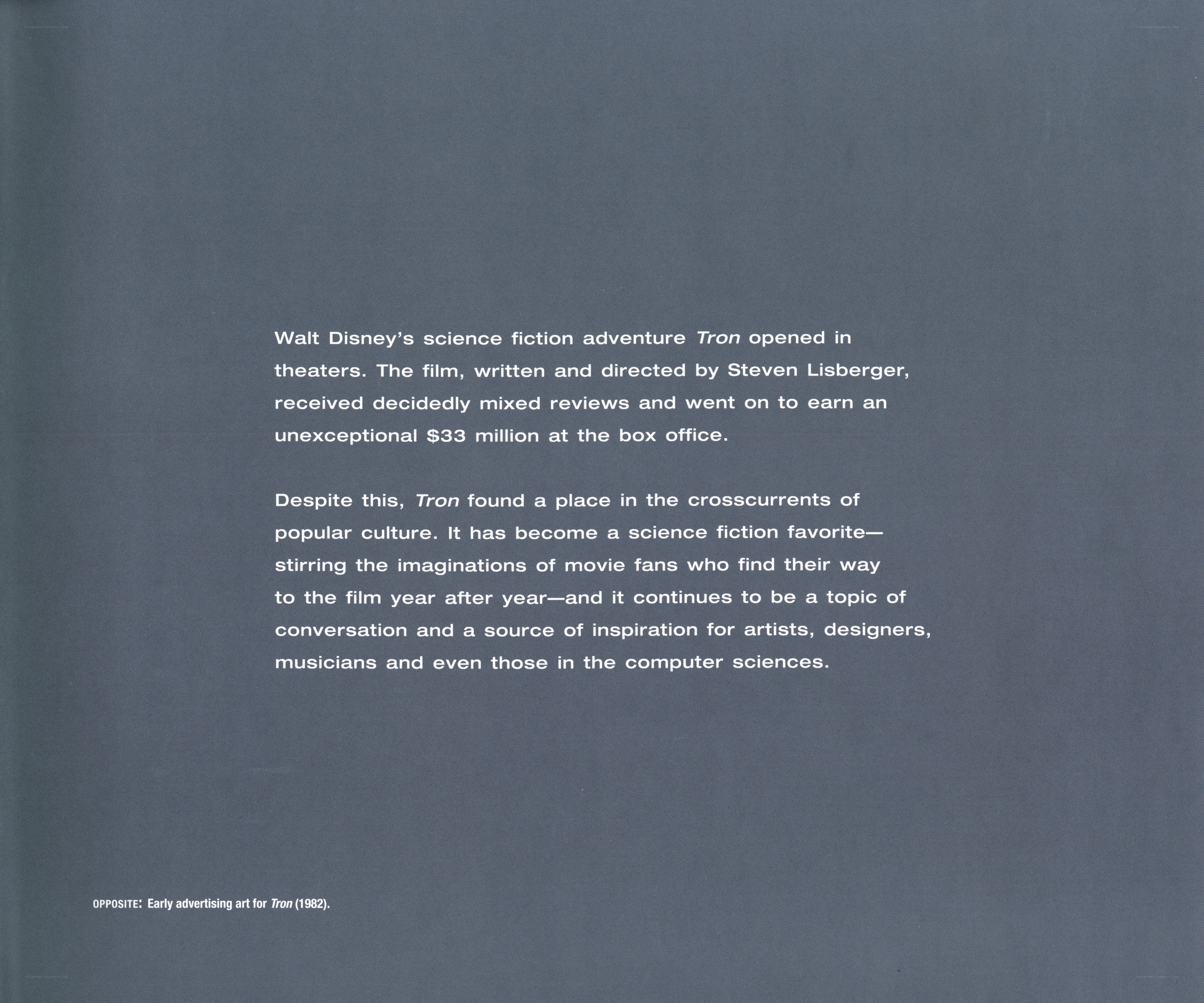 Tron film text description