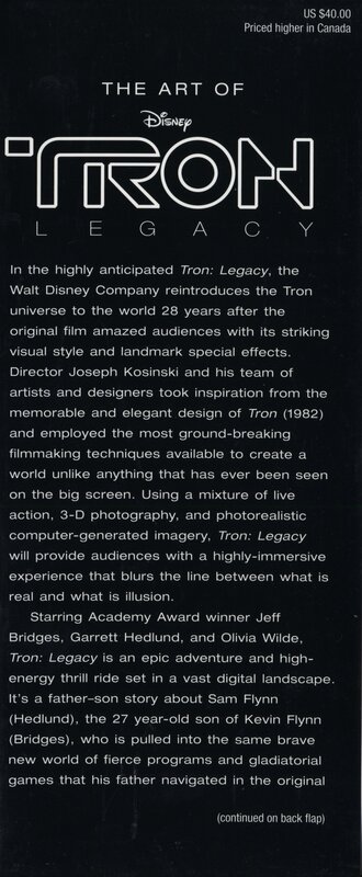 Tron Legacy art book