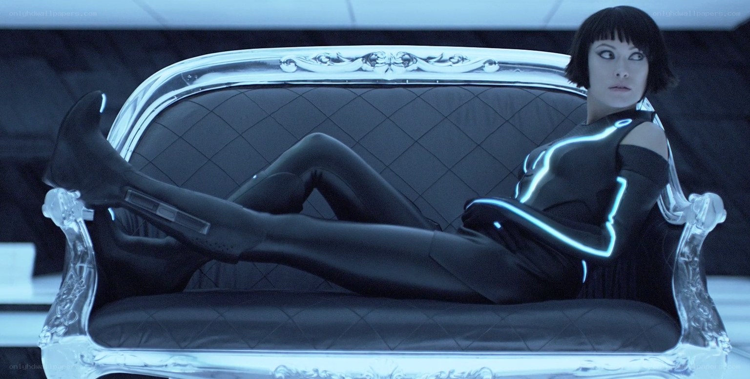 Tron: Legacy character on couch