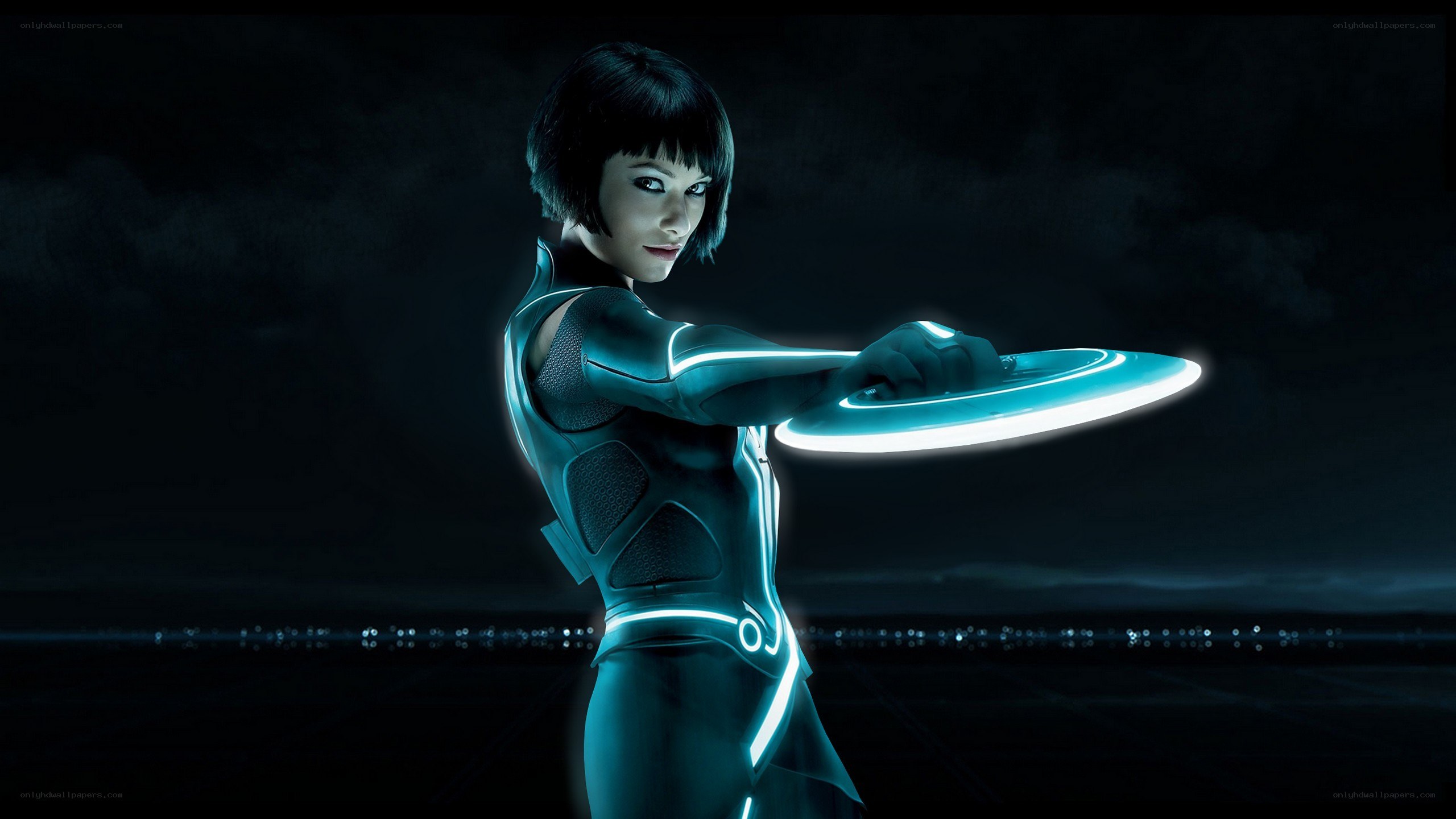 Tron: Legacy character with disc