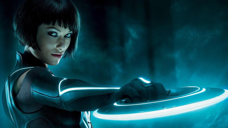 Tron: Legacy character with disc