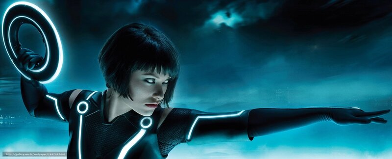 Tron: Legacy character with disc