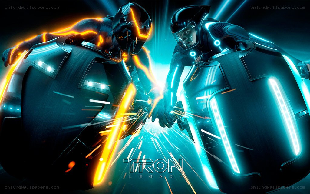 Tron Legacy characters in combat