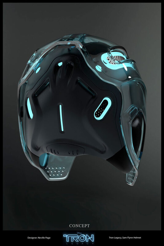 Tron Legacy helmet concept