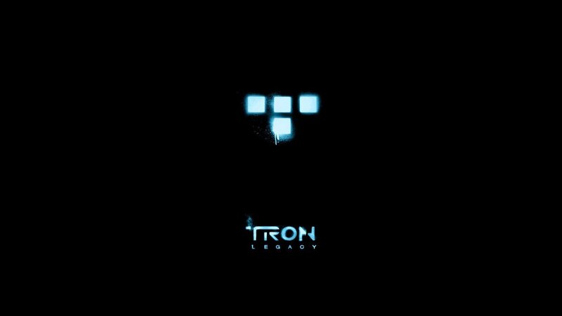 Tron Legacy Logo — Black, Dark, Futuristic
