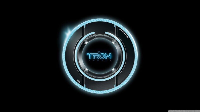 Tron Legacy logo on black