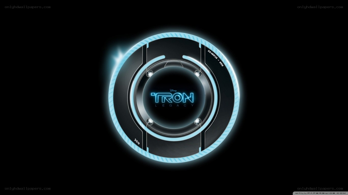 Tron Legacy logo on black
