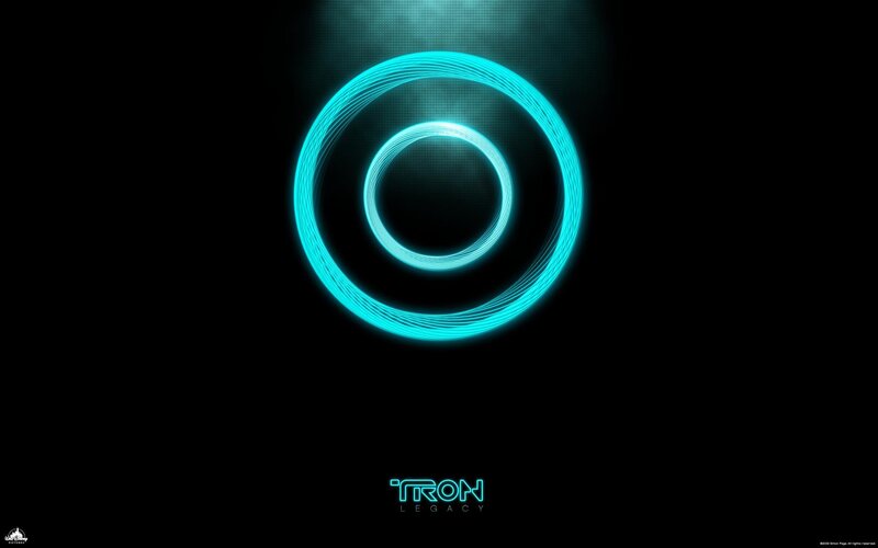 Tron Legacy logo wallpaper