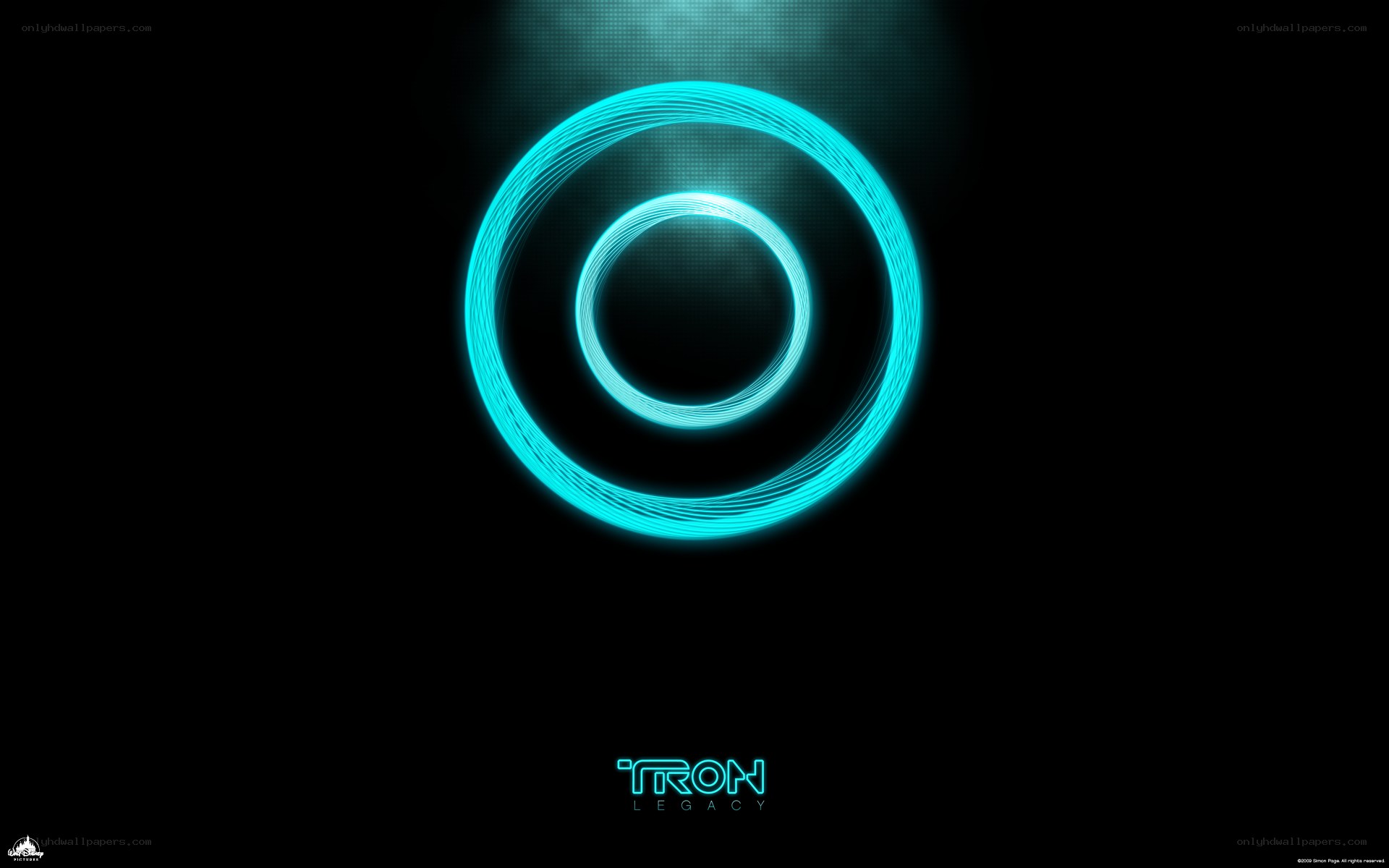 Tron Legacy logo wallpaper