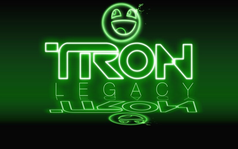 Tron Legacy logo with smiley