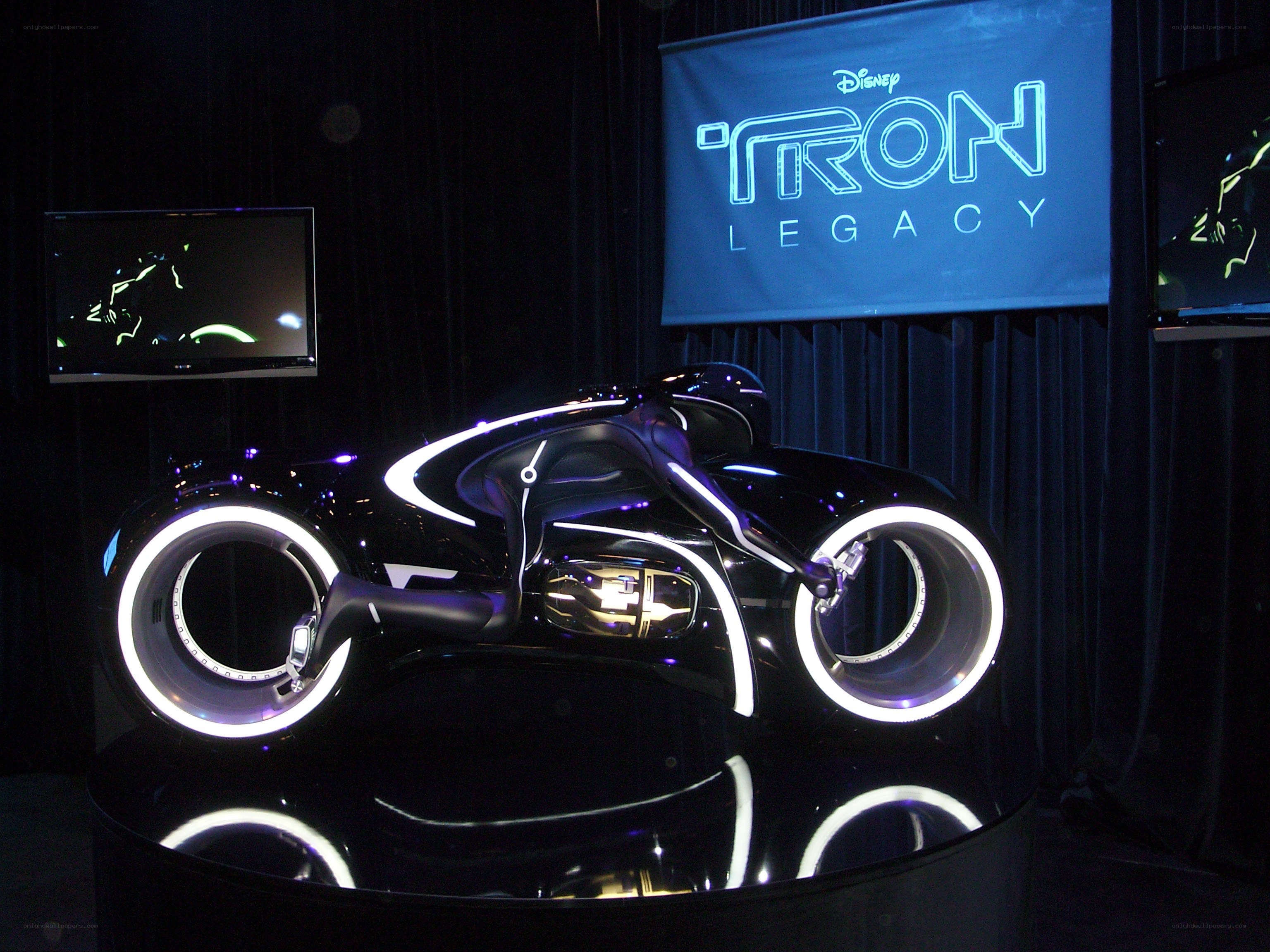 Tron Legacy motorcycle display