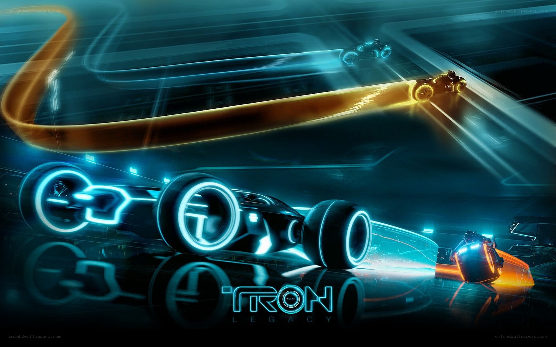 Tron Legacy racing scene