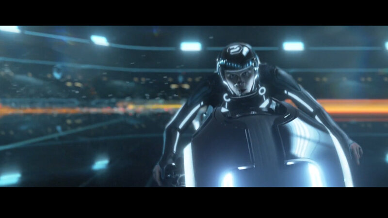 Tron: Legacy rider in action