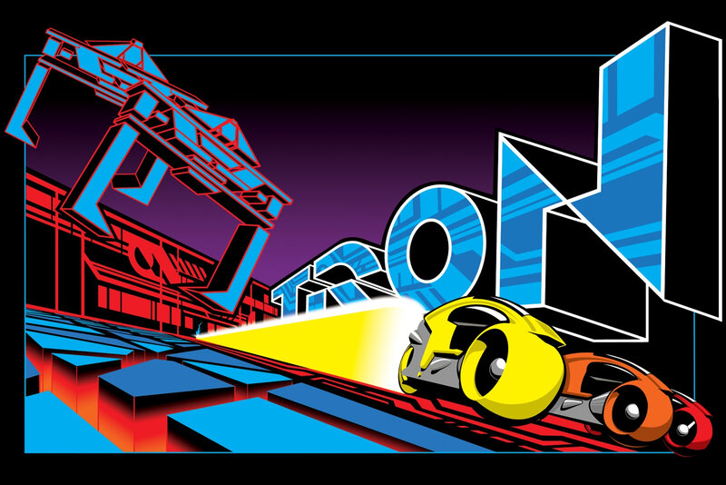 Tron light cycle artwork