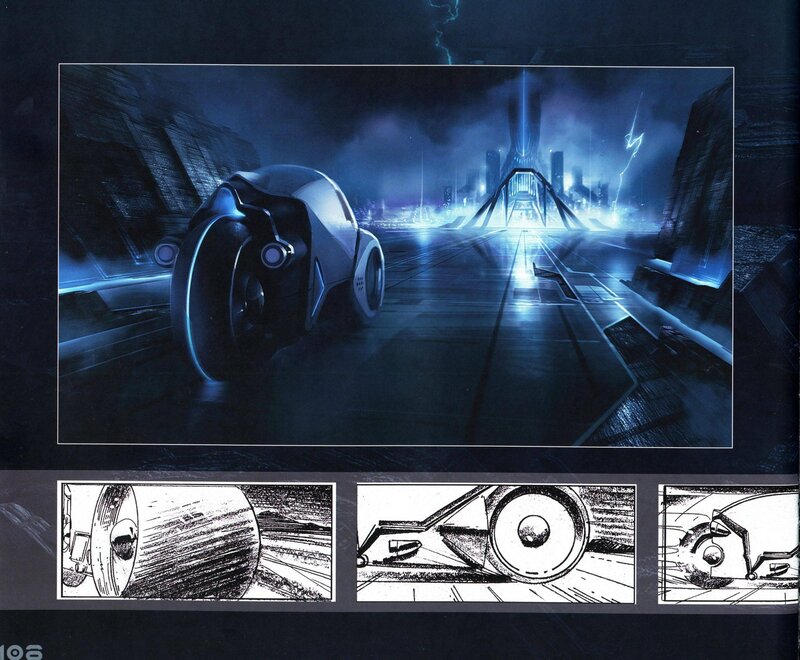 Tron light cycle concept art