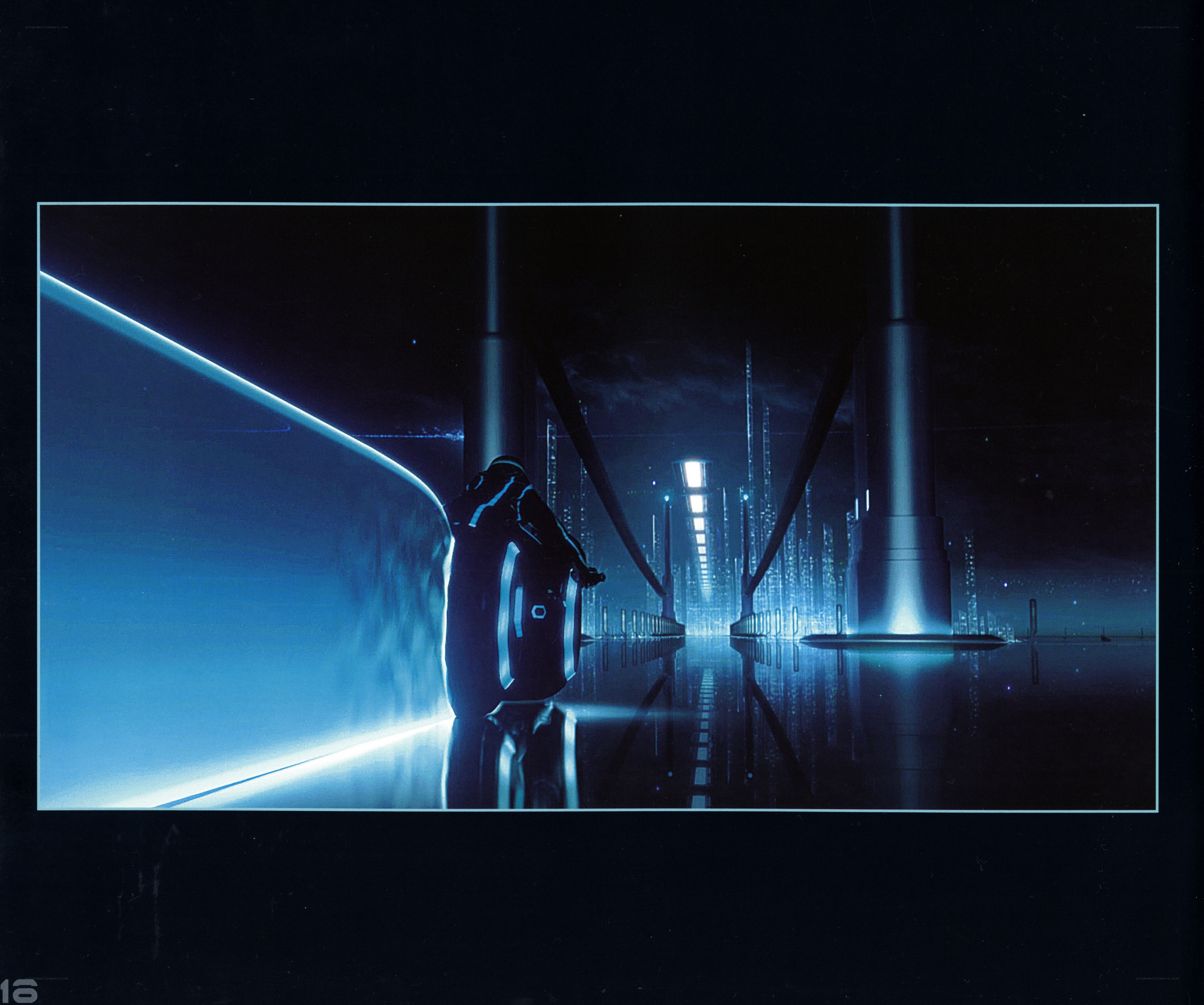 Tron light cycle concept art