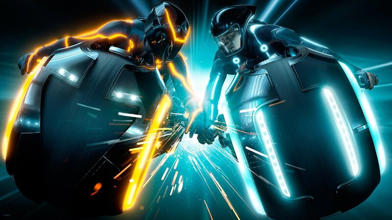 Tron light cycle duel