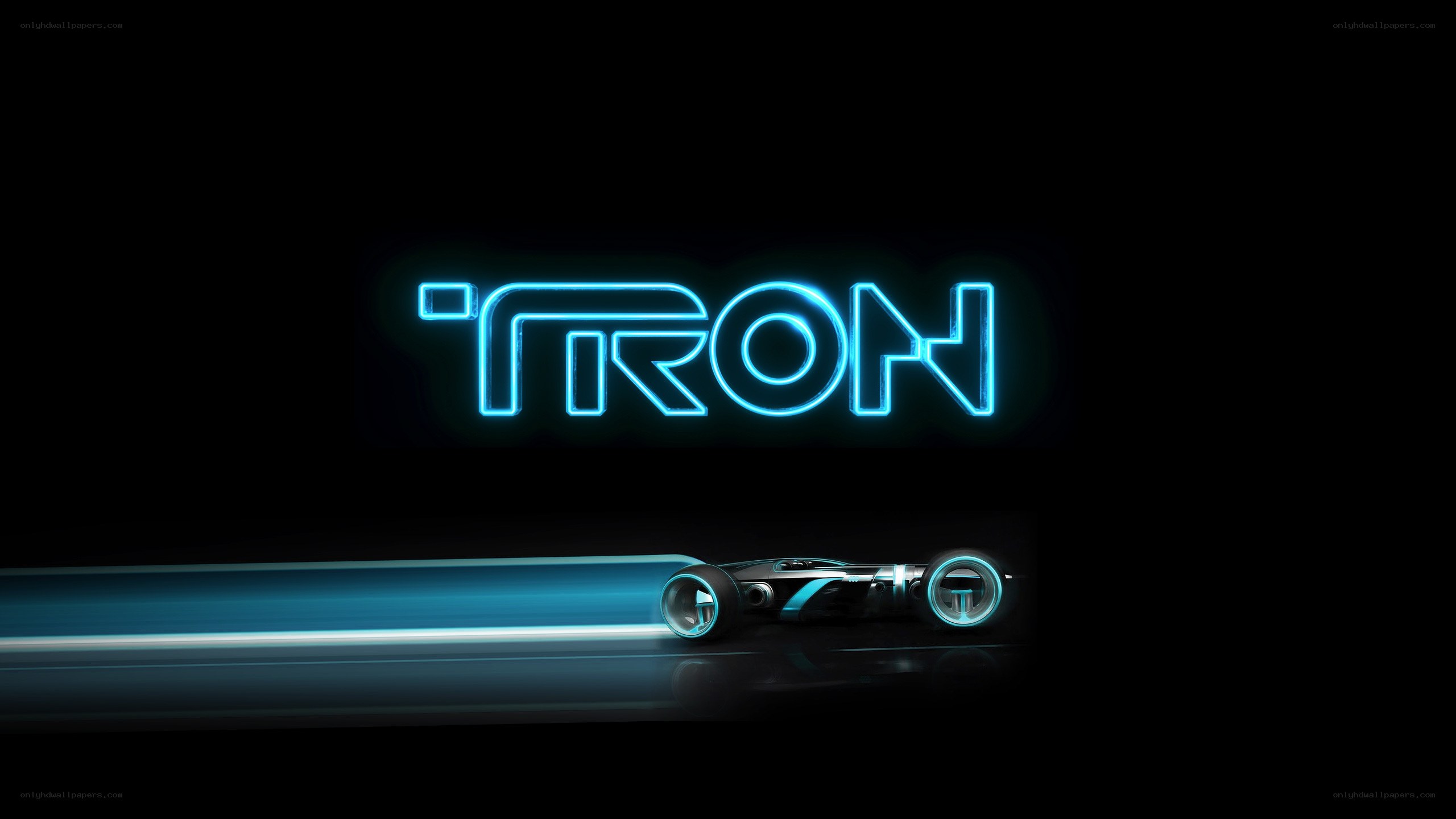 Tron light cycle on digital track