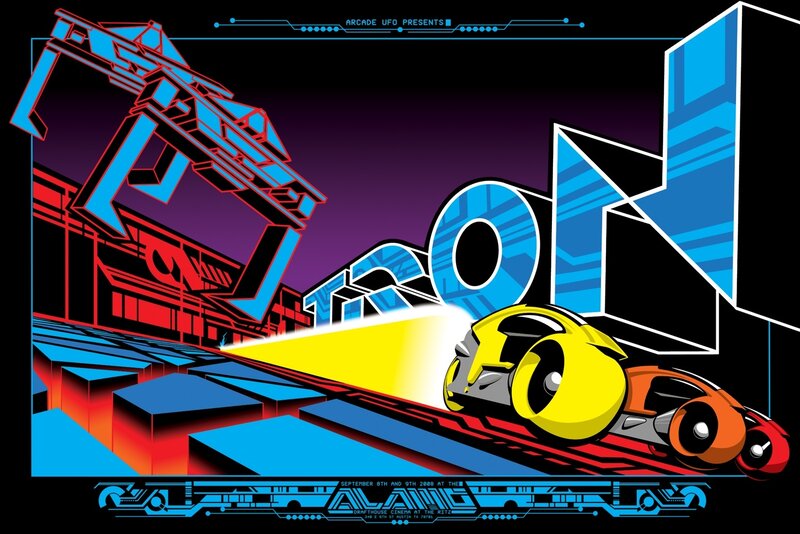 Tron light cycle poster