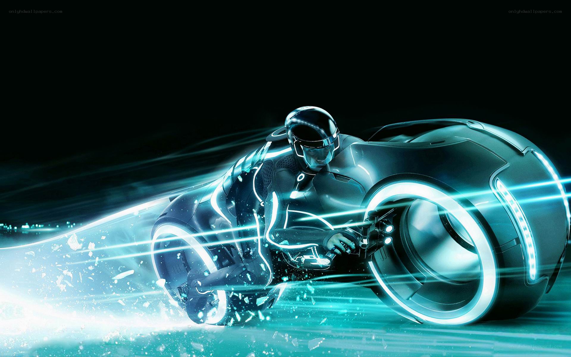 Tron light cycle rider