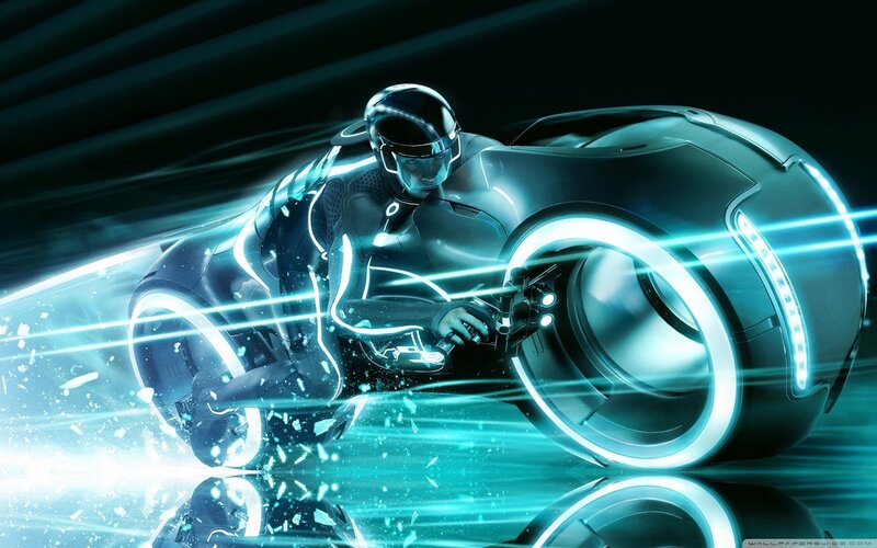 Tron light cycle rider