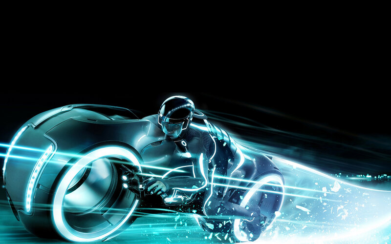 Tron light cycle rider