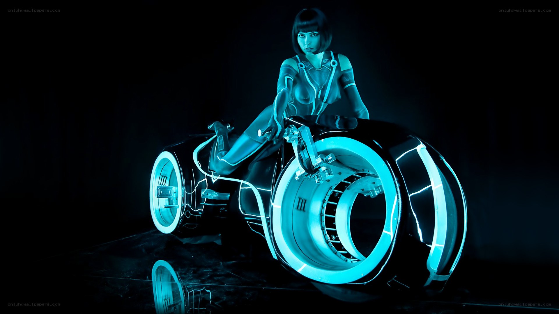 Tron light cycle rider