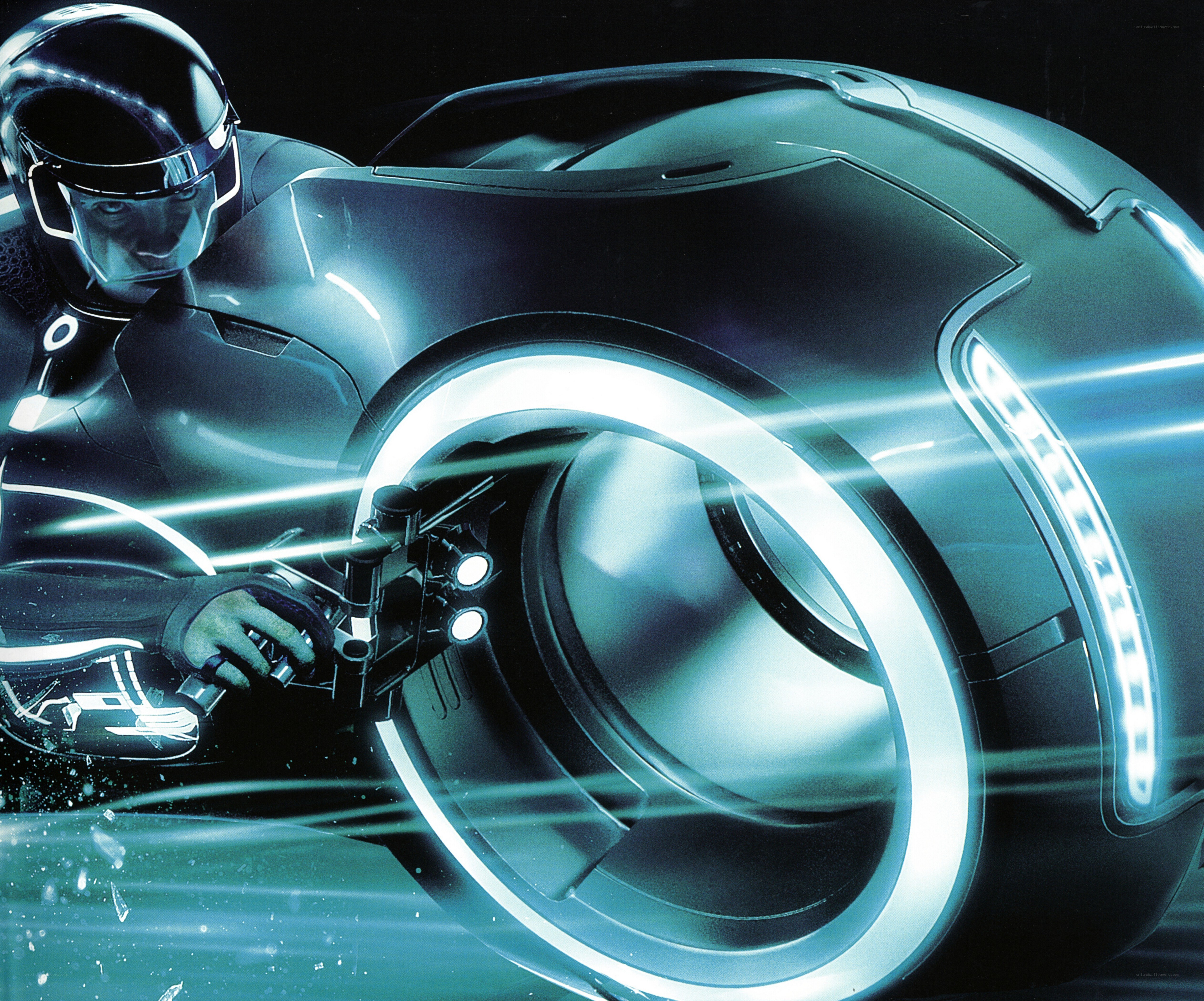 Tron light cycle rider