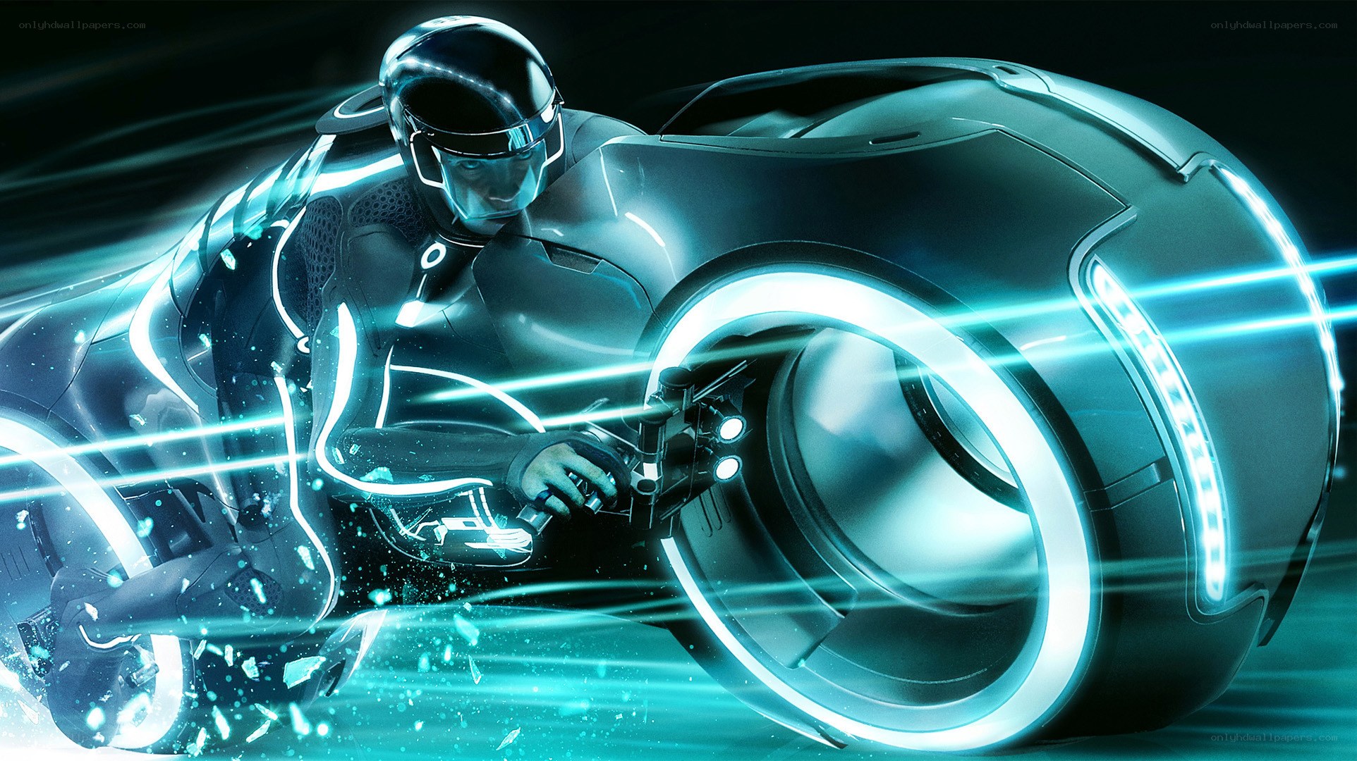 Tron light cycle rider