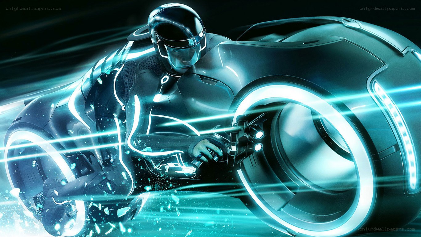 Tron light cycle rider