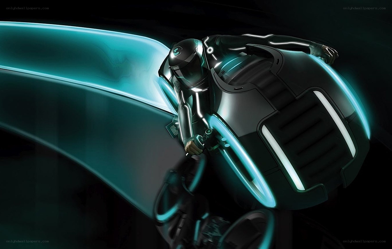 Tron light cycle rider