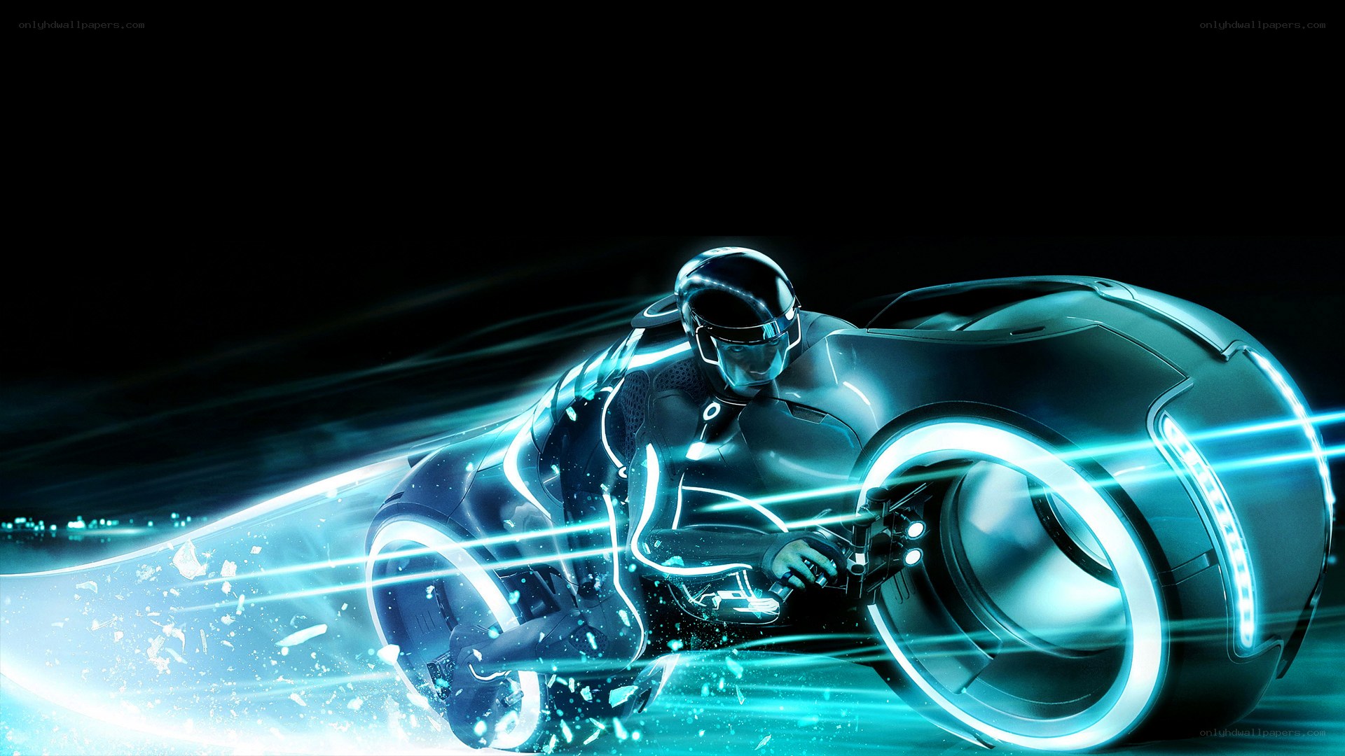 Tron light cycle rider