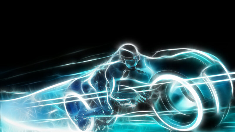 Tron light cycle rider