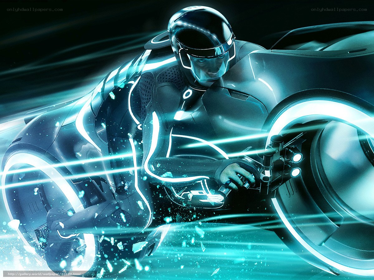 Tron light cycle rider